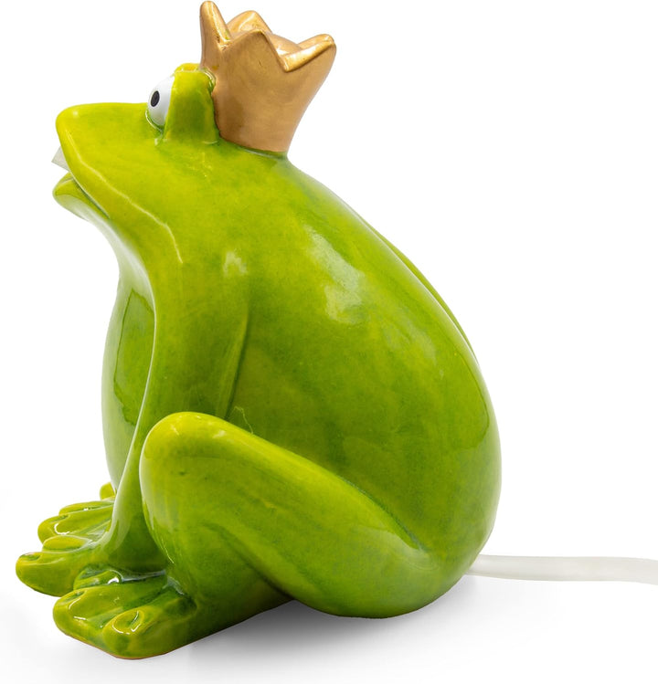 Wasserspeier Frosch Figur - Frosch Deko Garten - Wasserspiel Garten Deko - Gartenteich Becken Figure