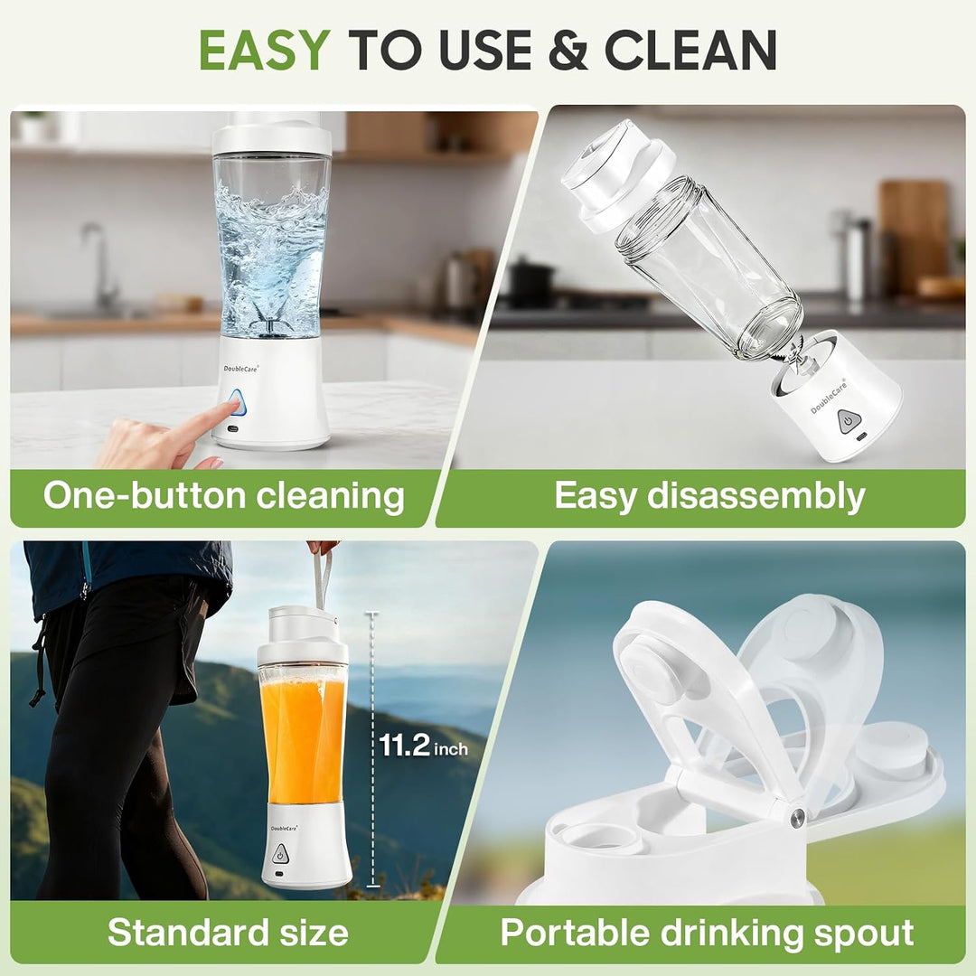 Mixer Smoothie Maker 700ml, Wiederaufladbarer, 6000 mAh Portable Blender | 3D 6 Klingendesign und IP