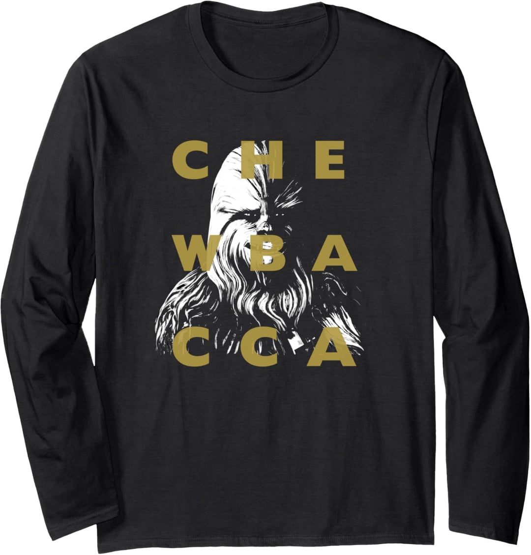 Star Wars: Clone Wars Chewbacca Text Overlay Langarmshirt
