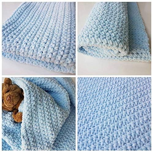 3 Knäuel Himalaya Delphin Baby Garn 395 Meter 3 x 100 g super sperriges Babydeckengarn (80348), 8034