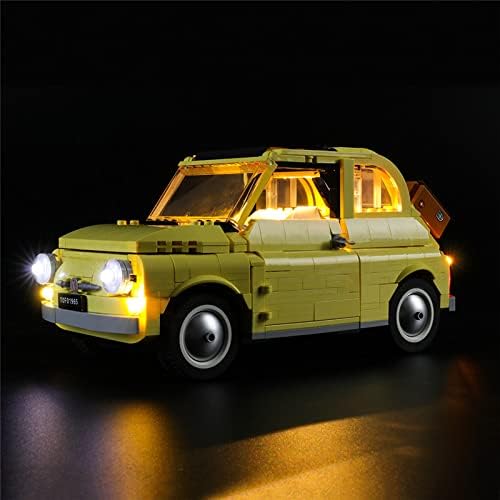 GEAMENT LED-Licht-Set für Creator Expert FIAT 500 (10271) Modellauto, Kompatibel mit Lego 77942 Baus