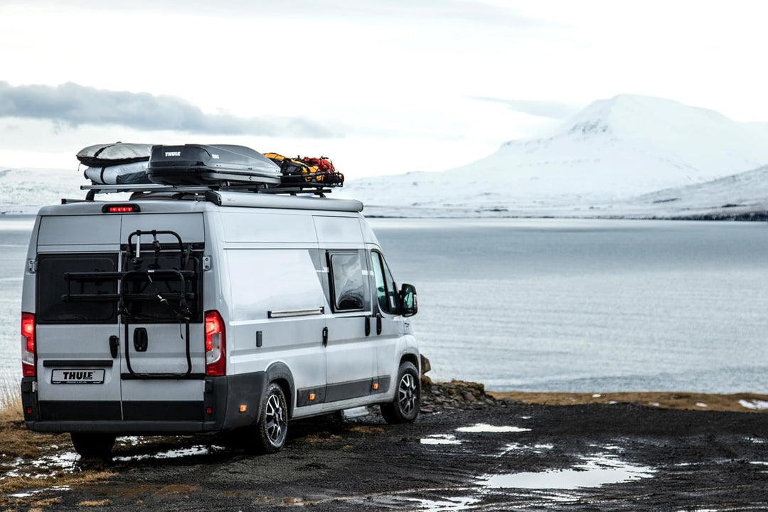 Thule Elite Van XT Heck-Fahrradträger für Ford Transit ab Bj. 05/2014 Camping Reisemobil schwarz
