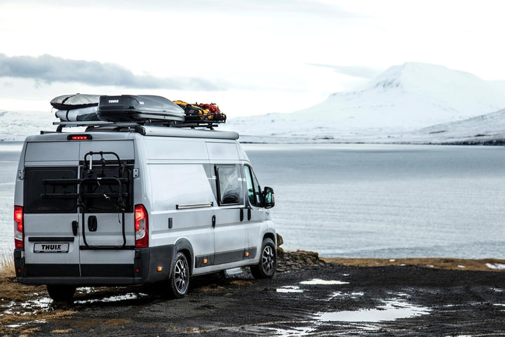 Thule Elite Van XT Heck-Fahrradträger für Ford Transit ab Bj. 05/2014 Camping Reisemobil schwarz