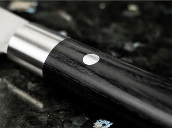 Böker 130420SET Damast Black Messerset Kochmesser, Holz, Schwarz, Damast Black Messerset