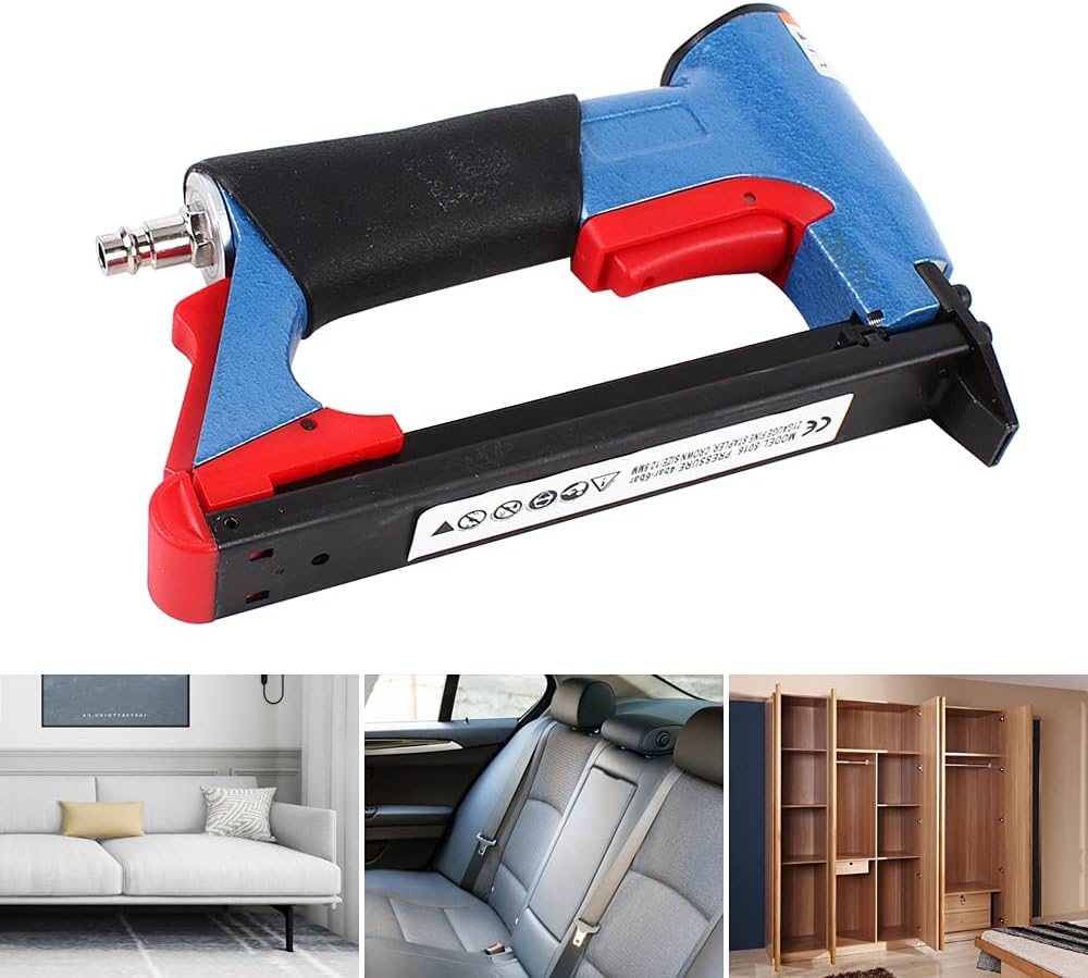 Kaichenyt Druckluft Nagler Tacker, 4-16mm Pneumatische Nagler Kombi Pneumatische Werkzeug für Code-N
