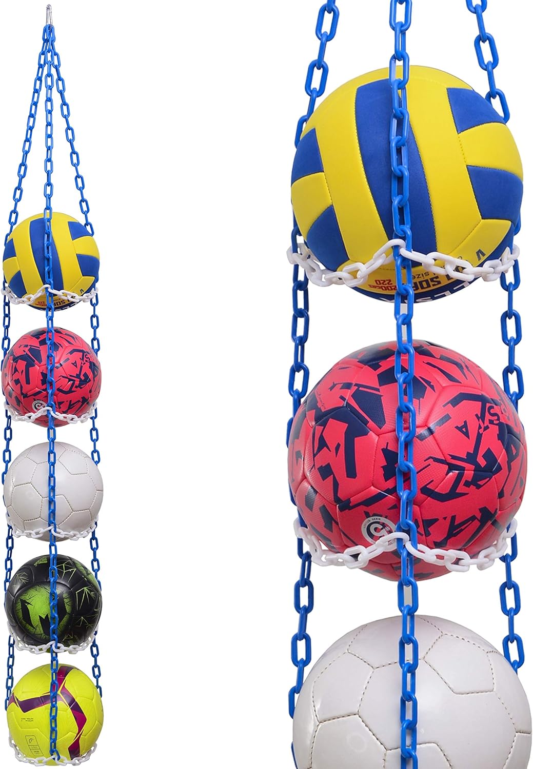 Vailantes Universal-Ballhalter für Basketball, Fussball, Volleyball - Ballaufhänger - Aufbewahrung v