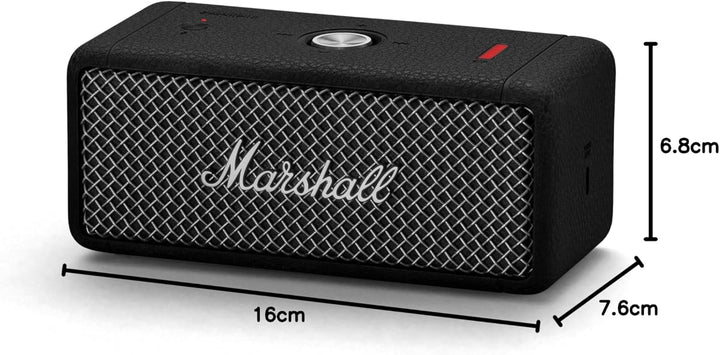 Marshall Emberton II tragbare Bluetooth Lautsprecher, kabellos, koppelbar, IP67 Staub und wasserfest