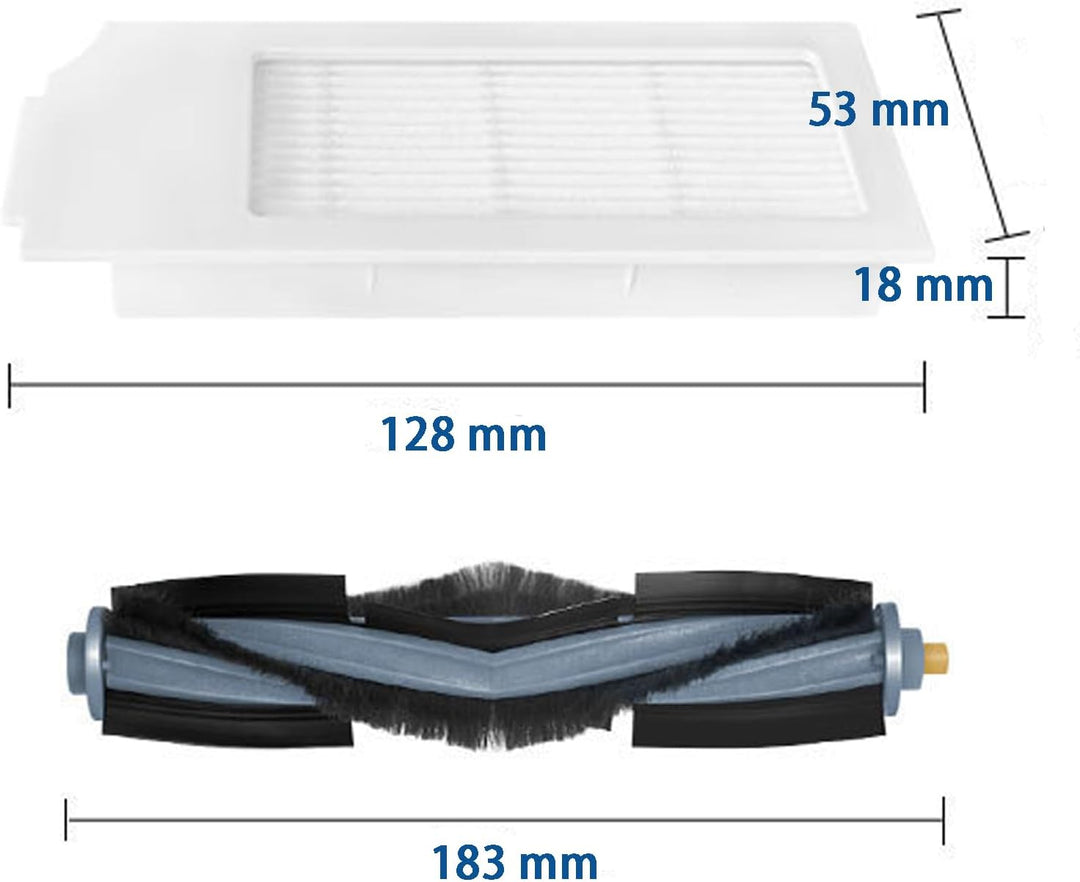 Filter Bürste Zubehör für Ecovacs DEEBOT T10 T10 Plus T10 Turbo DEEBOT X1 Omni X1 Plus X1 Turbo Saug
