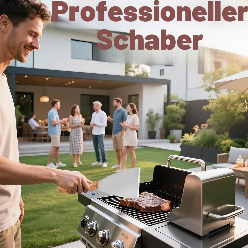 7 Stück Smash Burger Set, Burger Smasher, Smash Burgerpresse mit Pfannenwender und Burgerglocke und