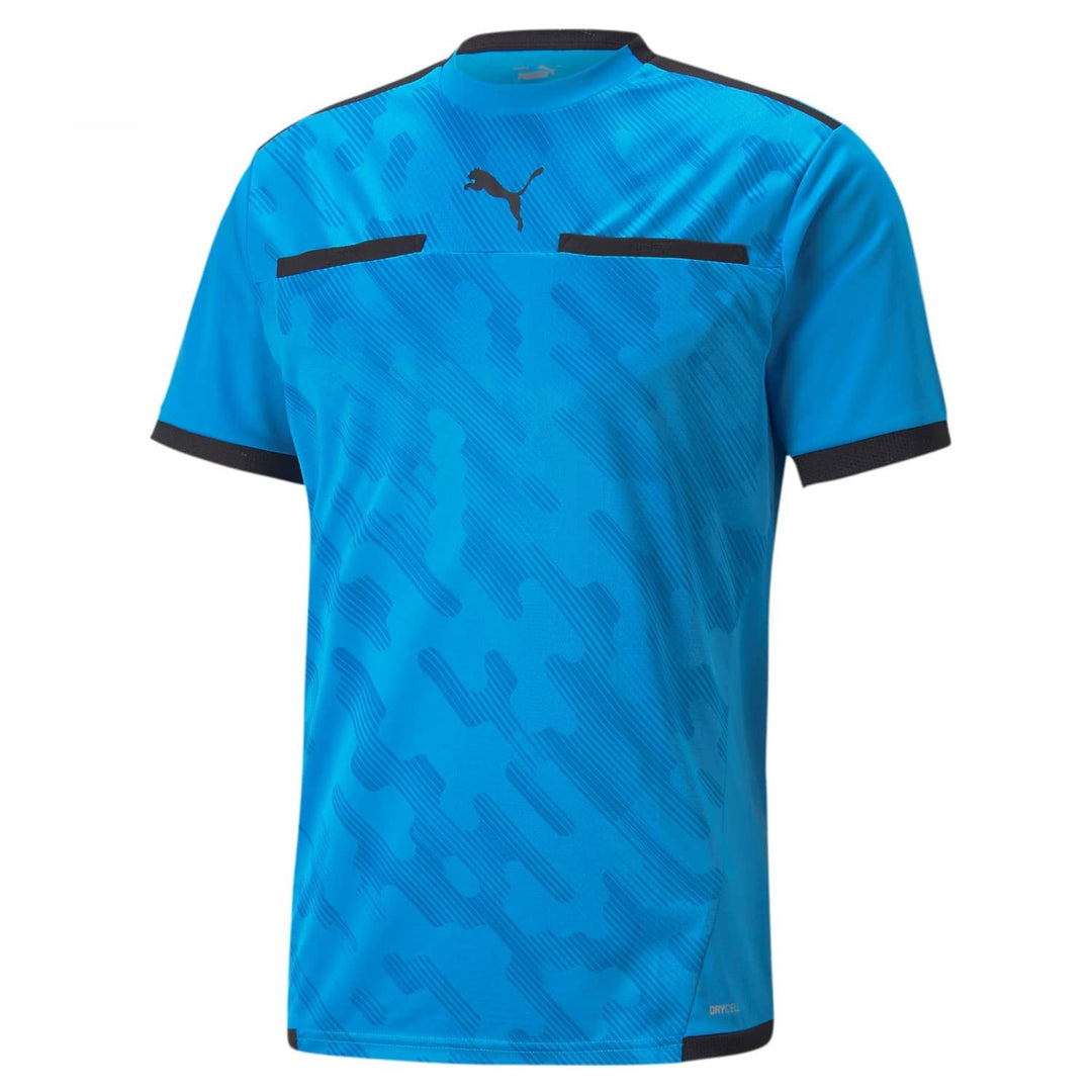 PUMA Herren Teamliga Schiedsrichtertrikot Schiedsrichter-Shirt L Bleu Azur-puma Schwarz, L Bleu Azur