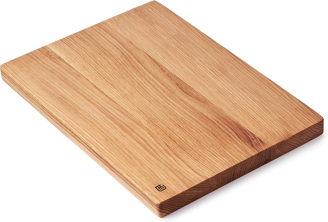 Edeldings XL Massivholz Schneidebrett aus Eiche | Gross 35 х 25 | Küchenbrett Holz aus Europa | Anti