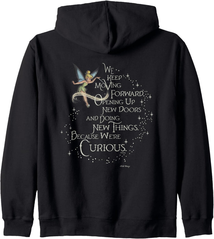 Disney 100 Walt Disney Quote Tinker Bell We’re Curious D100 Kapuzenjacke