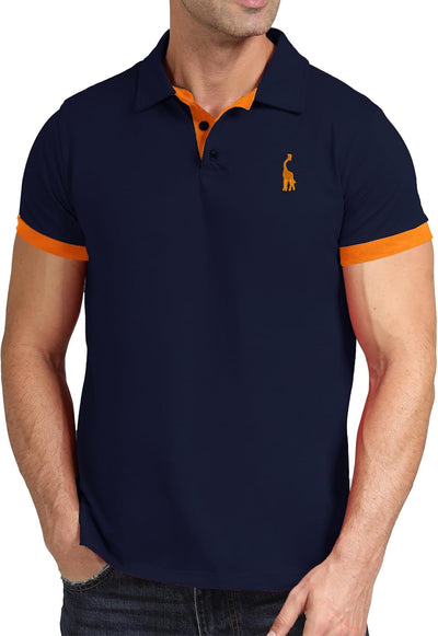 GLESTORE Poloshirt Herren Männer Hemd Herren Kurzarm Shirt Sommer M 2er-pack Marine, M 2er-pack Mari