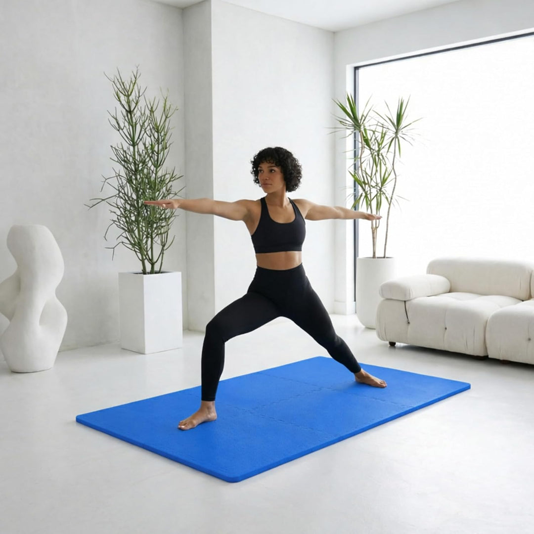 BalanceFrom Puzzle-Trainingsmatte mit ineinandergreifenden EVA-Schaumstofffliesen für MMA, Gymnastik