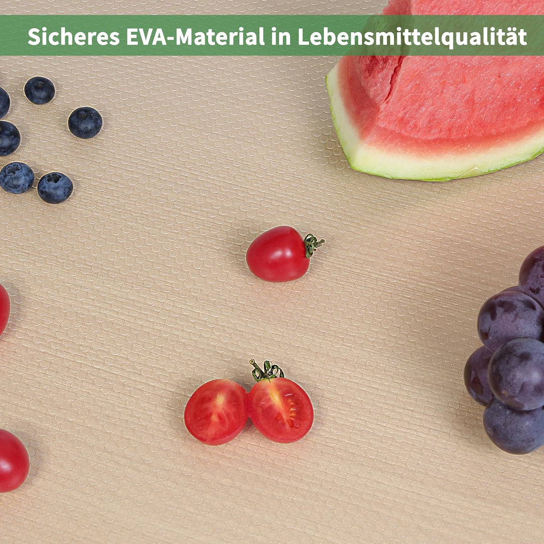 wohomuke Schubladenmatte 55x600cm küche Matte für schubladen schubladeneinlage zuschneidbar Eva Kühl