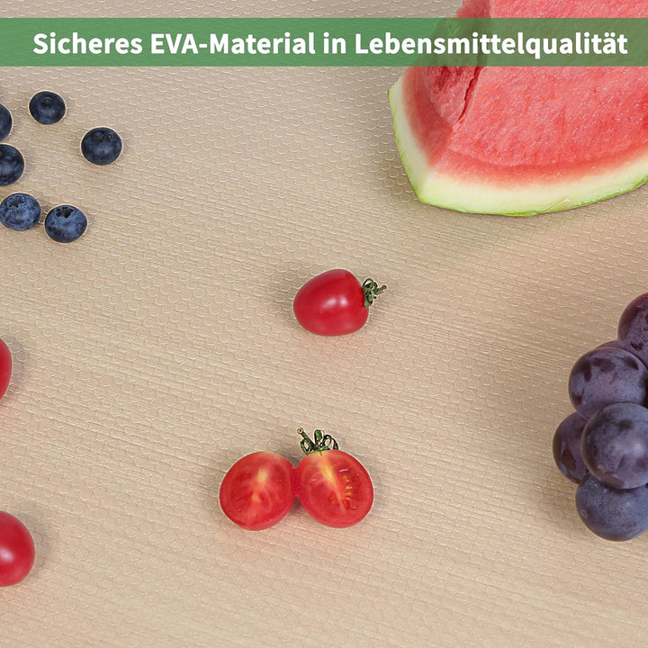 wohomuke Schubladenmatte 55x600cm küche Matte für schubladen schubladeneinlage zuschneidbar Eva Kühl