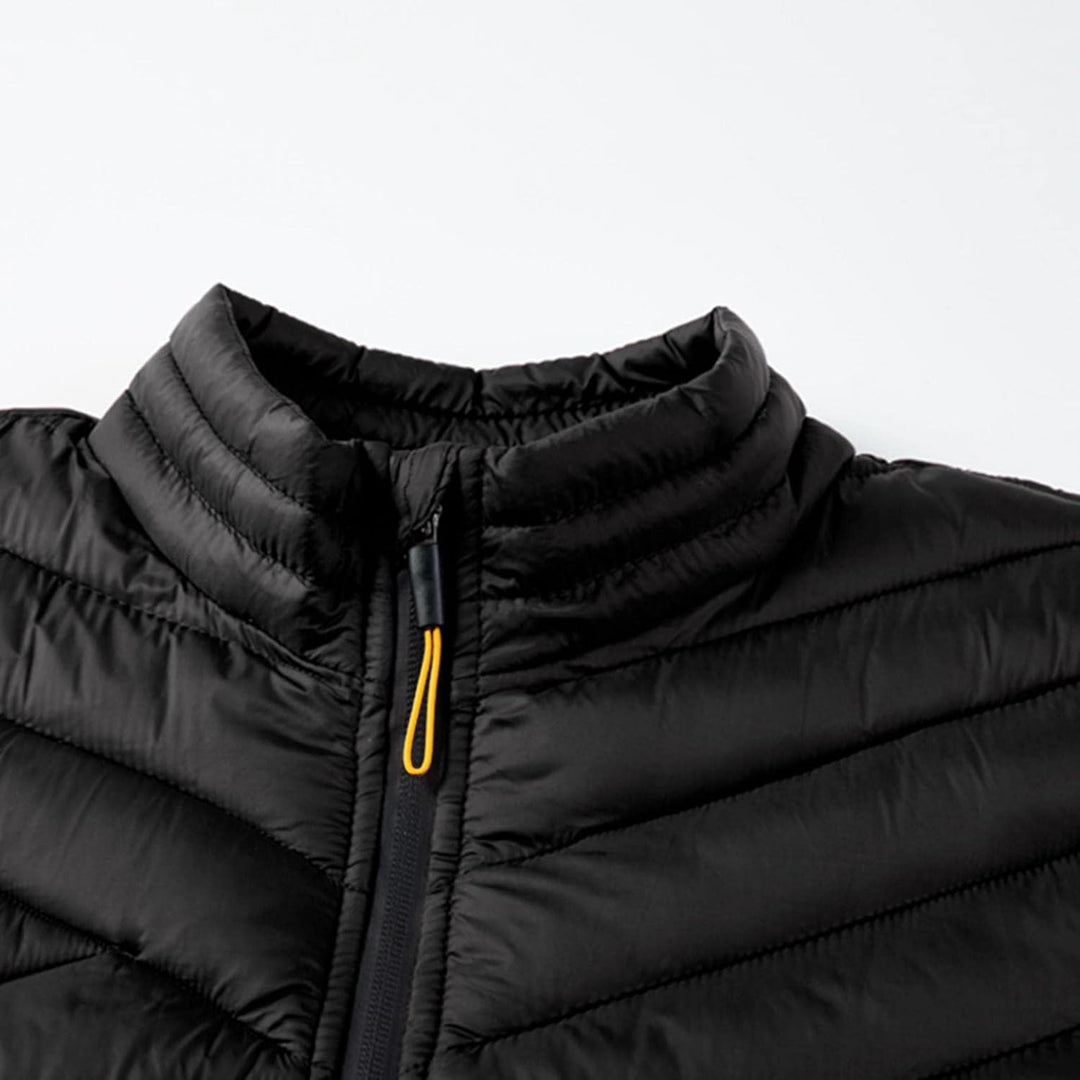Celucke Steppjacke Leicht Daunenjacke Herren Wasserdicht Oversize Winterjacke Stehkragen Übergangsja