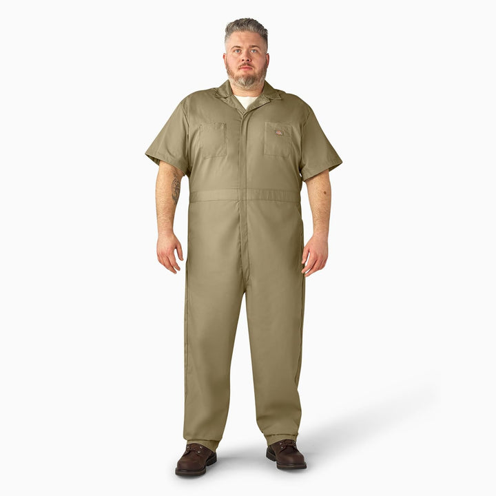 Dickies Herren Short Sleeve Coverall Arbeitsoverall S Kurz Khaki, S Kurz Khaki