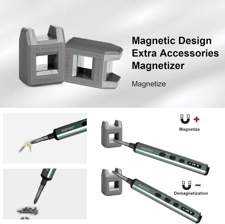 Mini Elektro Schraubendreher Set, 72 in 1 Präzisions Elektrischer Schraubendreher mit 64 Magnetische