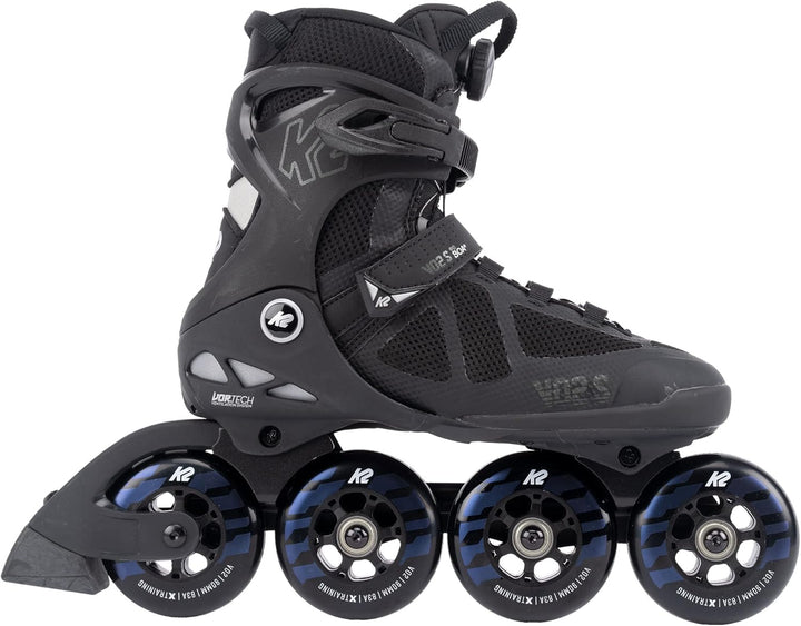 K2 Skates Unisex Inline Skates VO2 S 90 BOA, black - night, 30G0132, EU: 36.5 (UK: 4 / US: 5)