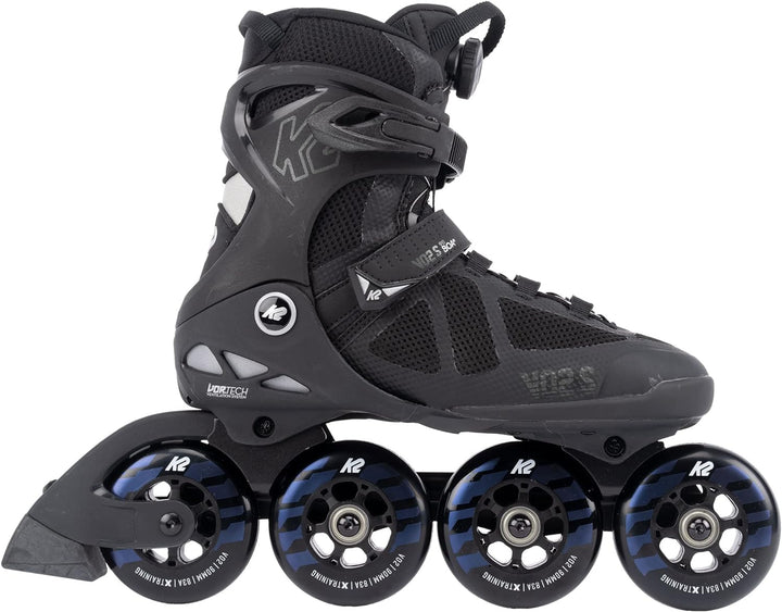 K2 Unisex – Erwachsene Vo2 S 90 Boa Inline Skates EU: 39 (UK: 5.5 / US: 6.5) black - night, EU: 39 (