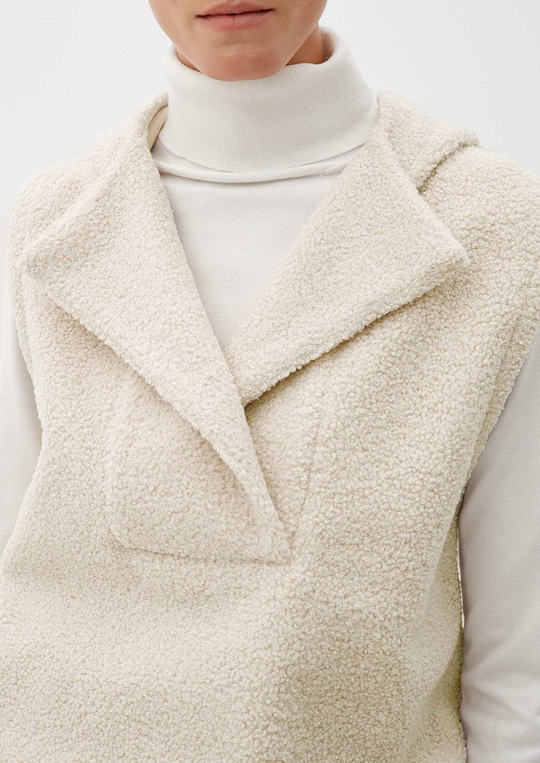 s.Oliver Damen Sweatshirt ärmellos, 40 Beige