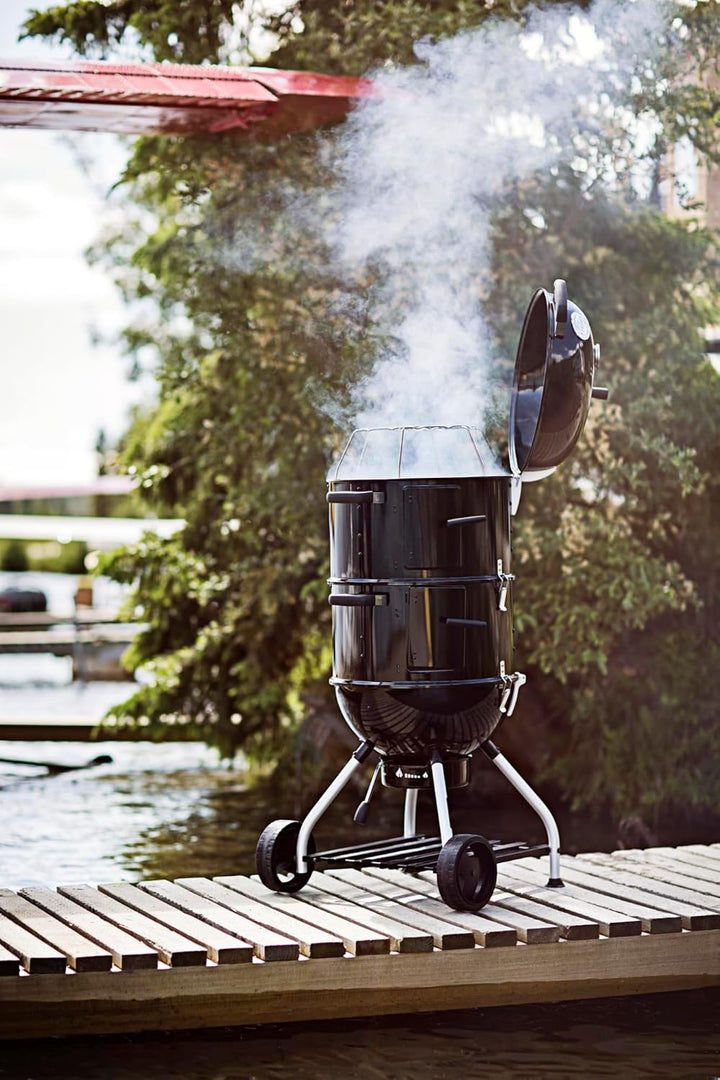 RÖSLE Holzkohle-Kugelgrill Abdeckhaube Smoker No.1 F50/F50-S, Hochwertige Schutzhülle aus 100% Polye
