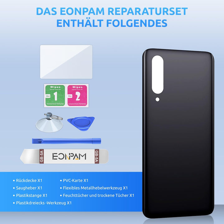 Akkudeckel für Xiaomi Mi 9 M1902F1G Blau Xiaomi Mi 9 Blau, Xiaomi Mi 9 Blau