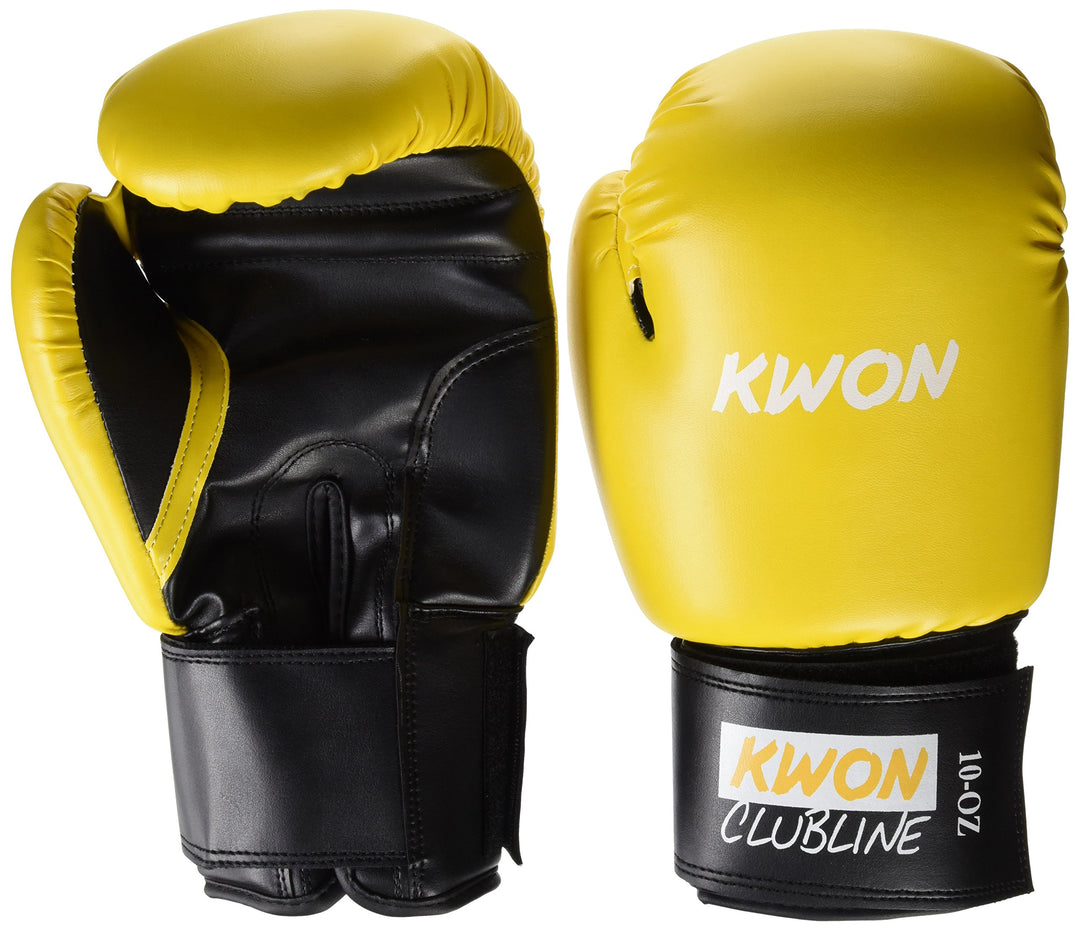 KWON Boxhandschuh Clubline Pointer 10 oz Gelb/schwarz, 10 oz Gelb/schwarz