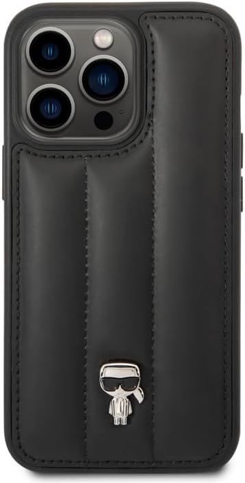 KARL LAGERFELD KLHCP14LPSQPK hülle für iPhone 14 Pro 6,1" hardcase schwarz/Black Puffy Ikonik Pin