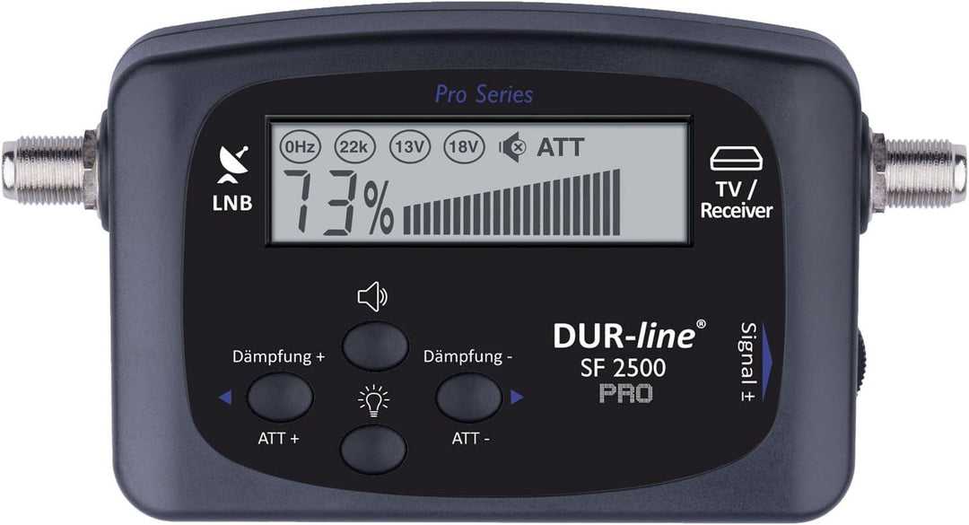 DUR-line NEU SF 2500 Pro - Satfinder - Display & Elektronik verbessert - digitales Satelliten-Messge