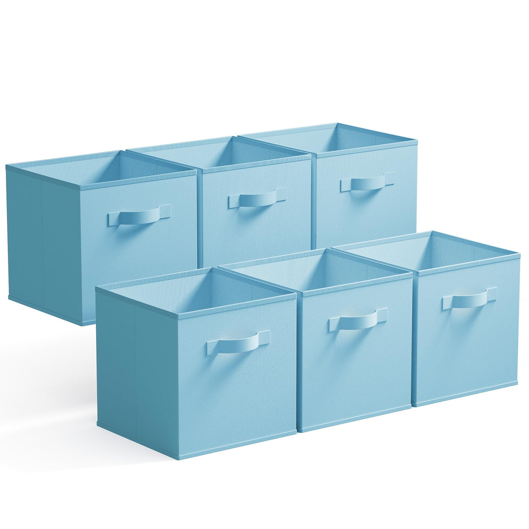 GRANNY SAYS Aufbewahrungswürfel Stoff, 6 Stück Aufbewahrungsboxen für Würfelregal, Regalkörbe 27 x 2