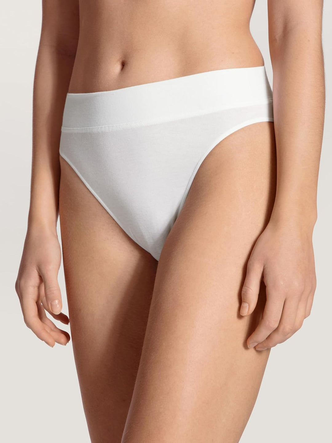 CALIDA Elastic Duopack Slip Damen, im Doppelpack, high Waist 32-34 Weiss, 32-34 Wei&#xDF;