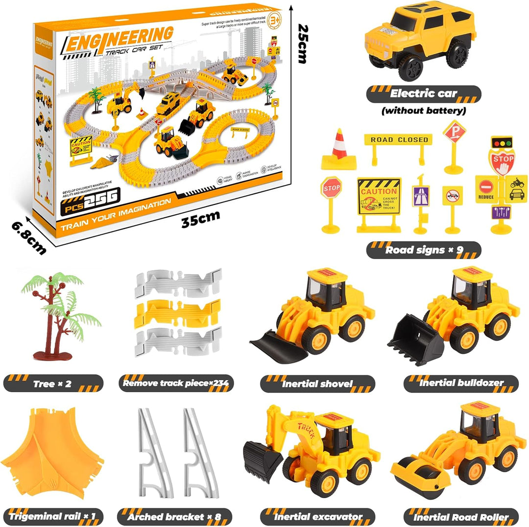 Adeokay Kinderspielzeug ab 2 3 4 5 6 Jahre, Rennbahn Kinder Geschenk 2-6 Jahre Junge Autorennbahn ab