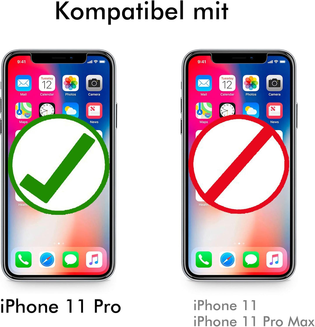 WIIUKA Echt Ledertasche - TRAVEL Nature - Hülle für Apple iPhone 11 Pro - ITALIENISCHES Leder - Vint