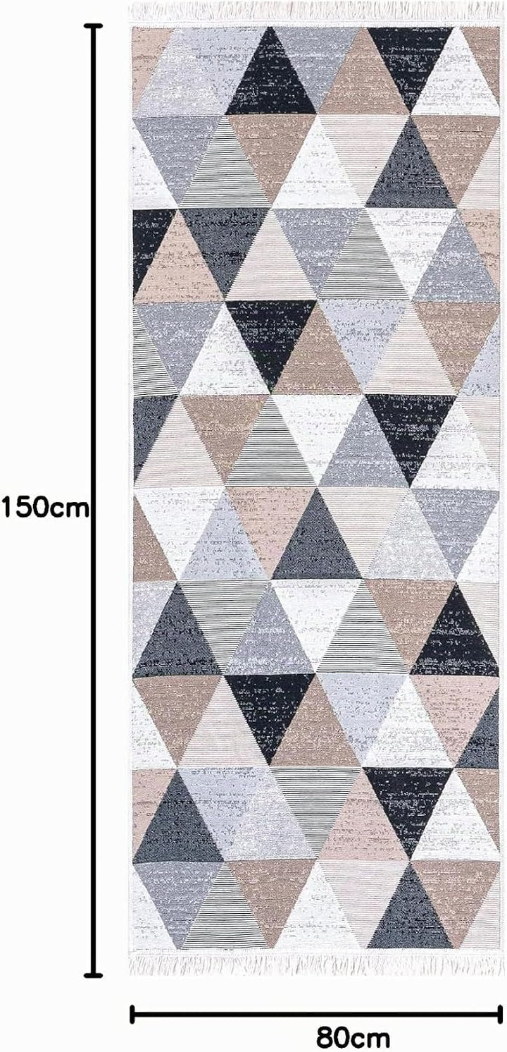 Fashion4Home Teppich Kurzflor - Boho Kelim Teppich, Wohnzimmerteppich, Schlafzimmer und Küchenteppic