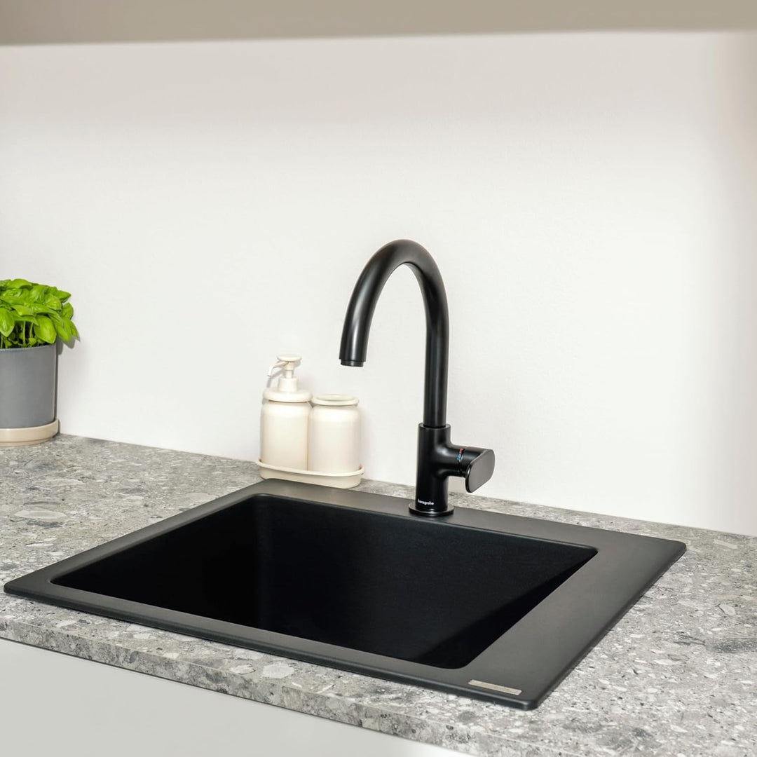 hansgrohe Küchenarmatur Vernis Blend M35, Wasserhahn Küche mit Auslauf Höhe 260 mm, 1 Strahlart, Mat