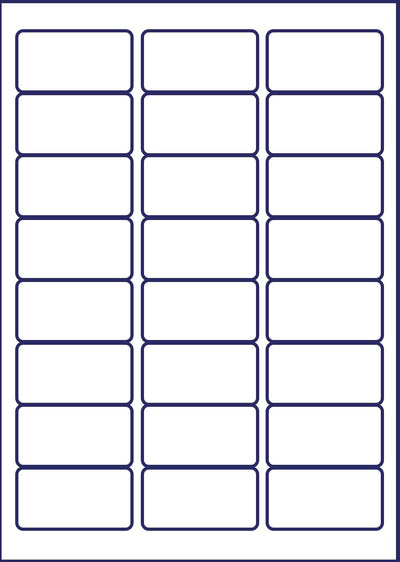 Avery schnelltrocknende Adressetiketten für Tintenstrahldrucker 24 pro Blatt 63,5 x 33,9 mm 2400 Eti