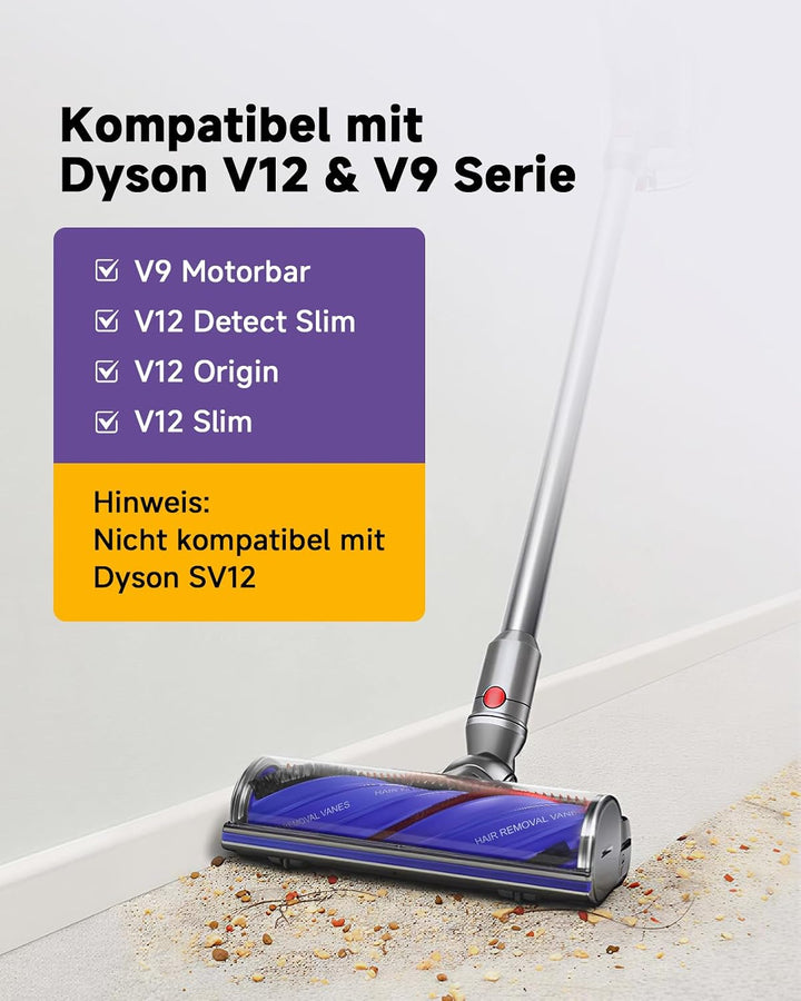 V12 Bodendüse für Dyson Dyson V12 Detect Slim / V12 Origin /V9 Motorbar Staubsauger Ersatzteil, Anti