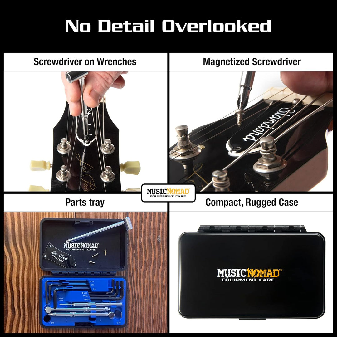 MusicNomad MN235 Premium Guitar Tech Truss Rod Wrench Set - 11 pcs.
