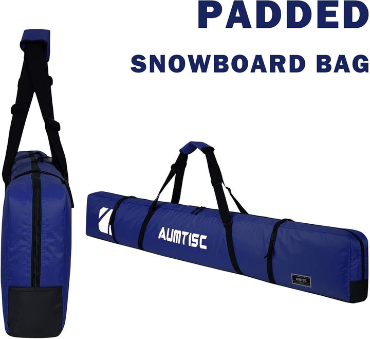 AUMTISC Skitasche Skisack Gepolstert Snowboardtasche Zum Transport Von Skiausrüstungstasche Mit vers