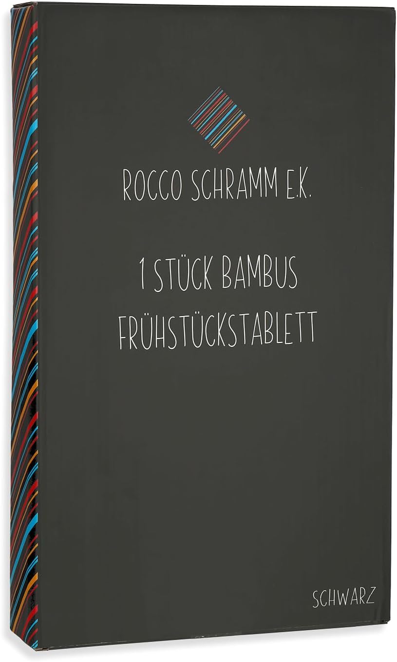 Schramm Rocco e.K. Frühstückstablett Bambus Tablett wählbar in 3 Bambustablett klappbar Serviertable