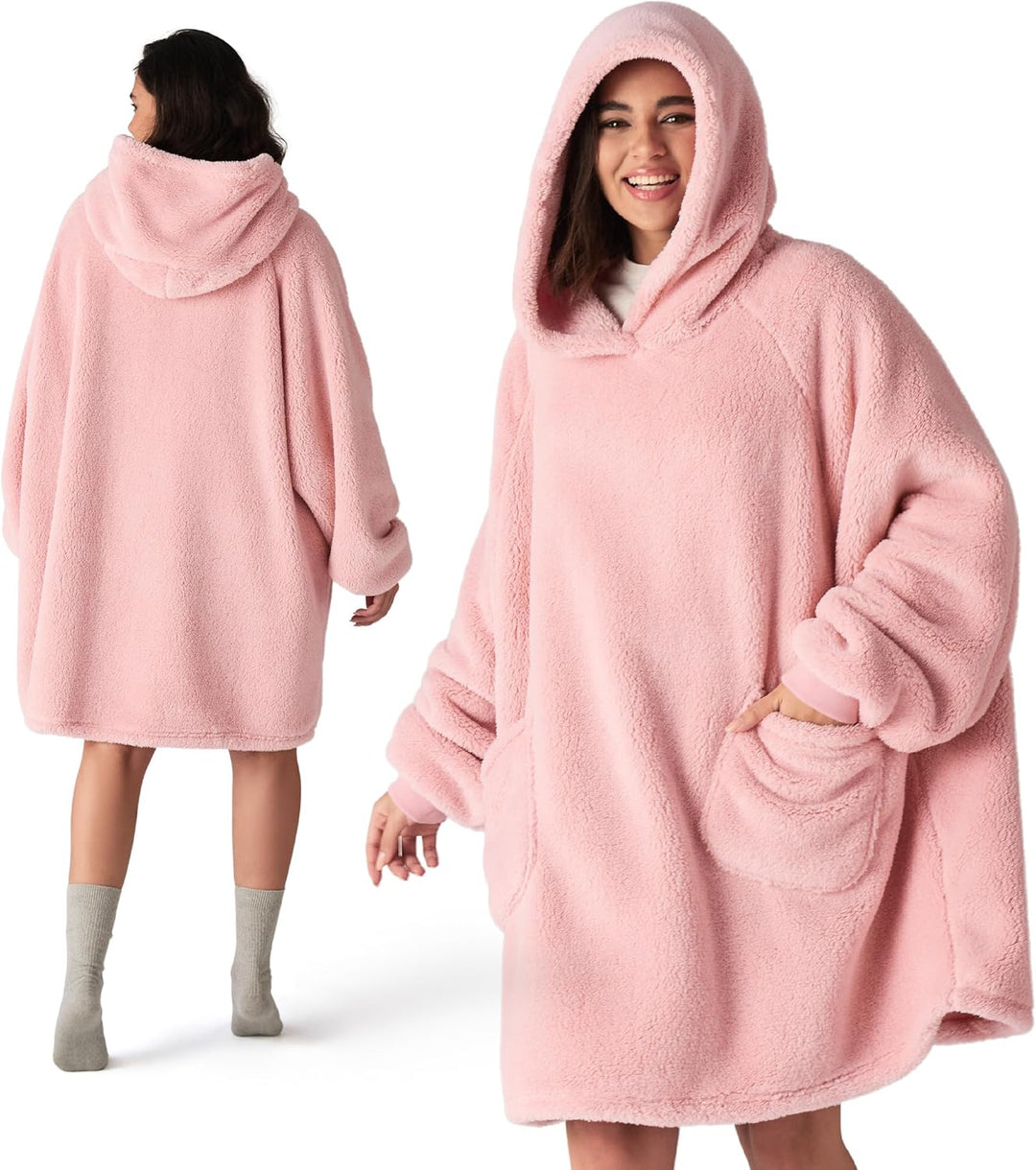 BEDSURE Hoodie Decke mit Ärmeln Deckenpullover - Tragbare Decke zum Anziehen als Geschenke für Fraue