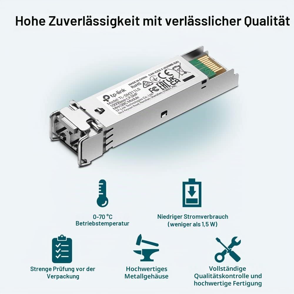 TP-Link MiniGBIC Module, IEEE 802.3z, CSMA/CD, TCP/IP (TL-SM311LS) 1G, Single-mode, 1G, Single-mode