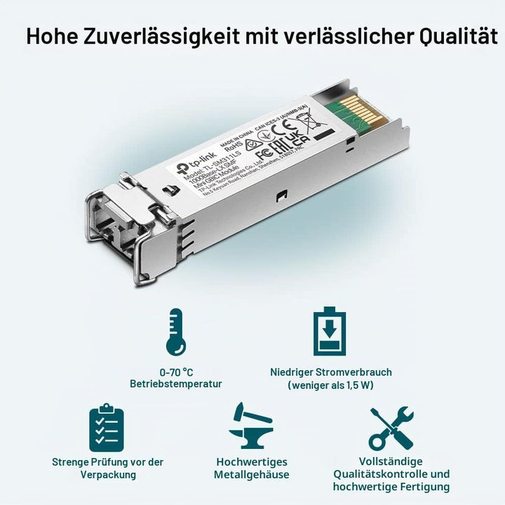TP-Link MiniGBIC Module, IEEE 802.3z, CSMA/CD, TCP/IP (TL-SM311LS) 1G, Single-mode, 1G, Single-mode
