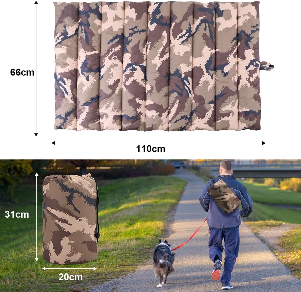 XIAPIA wasserdichte Hundematte für Outdoor, Waschbare Hundematte für Unterwegs, Antistatik, Hygienis