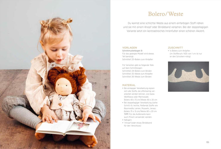 Nähbuch – Handgemachte Puppen im Waldorf-Stil: Körper, Kleidung und Accessoires nähen. Inklusive Sch