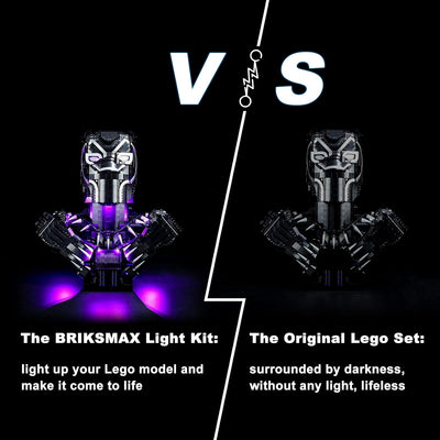 BRIKSMAX 76215 Led Licht für Lego Black Panther - Compatible with Lego Marvel Bausteinen Modell - Oh