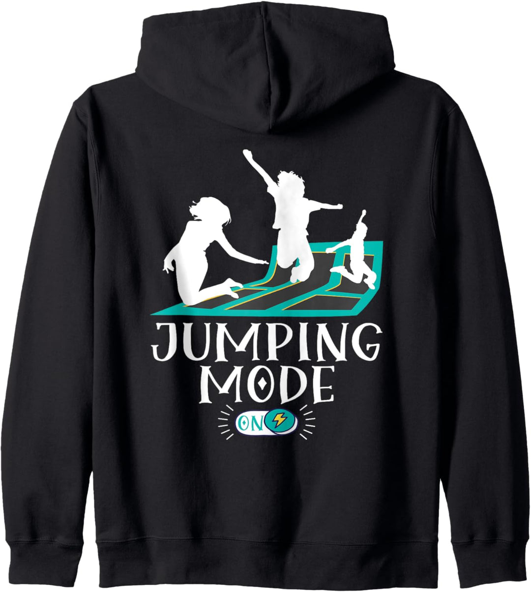 Cool Jumping Party Design Jumping Mode On Trampoline Fun Kapuzenjacke