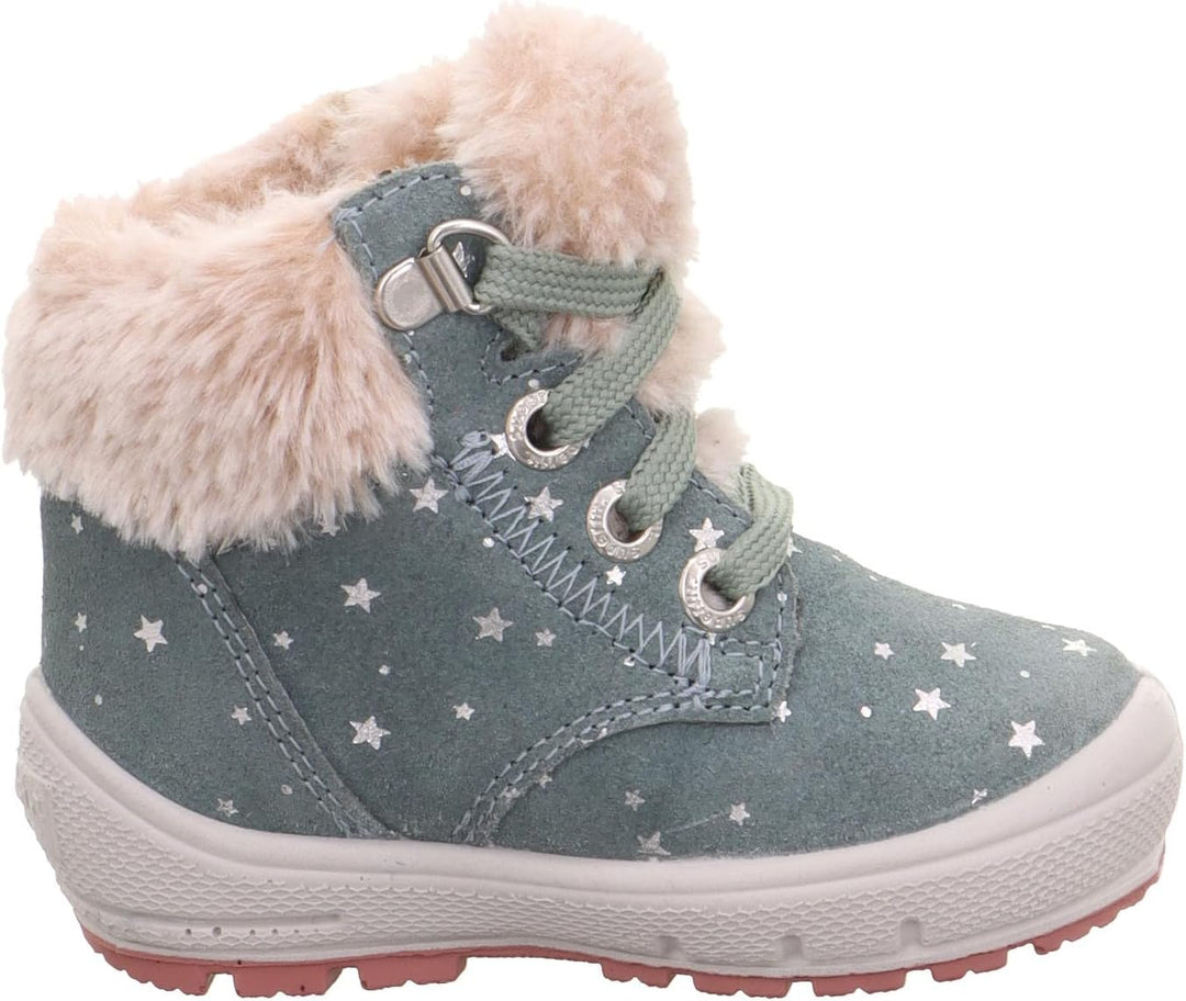 Superfit Mädchen Groovy Warm Gefütterte Gore-tex Schneestiefel 23 EU Schmal Hellgrün 7510, 23 EU Sch